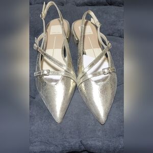 [Dolce Vita] Pamla Flats - Platinum Distressed Leather